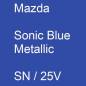 Preview: Mazda, Sonic Blue Metallic, SN / 25V.